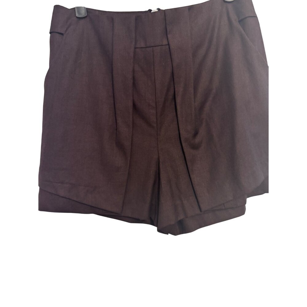 2/$30 J Brand 28 Dressy Shorts With Back Zipper In Dark Brown - Picture 5 of 16